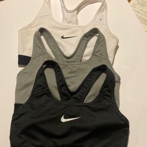 Nike Trio Sports Bra Pack - Black, Gray, White